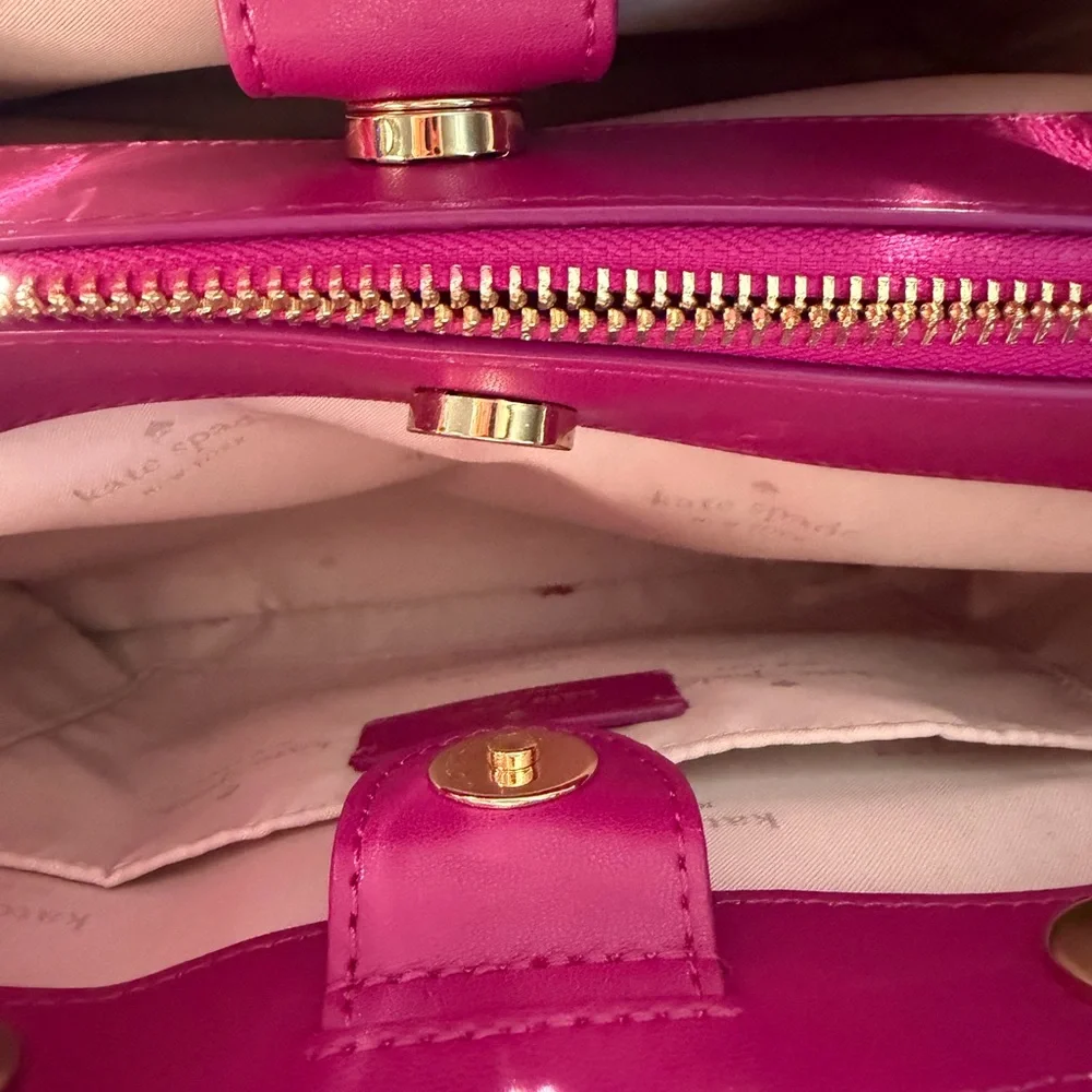 Kate Spade Fuchsia Quilted Shoulder Bag Set - Picture 5 of 10